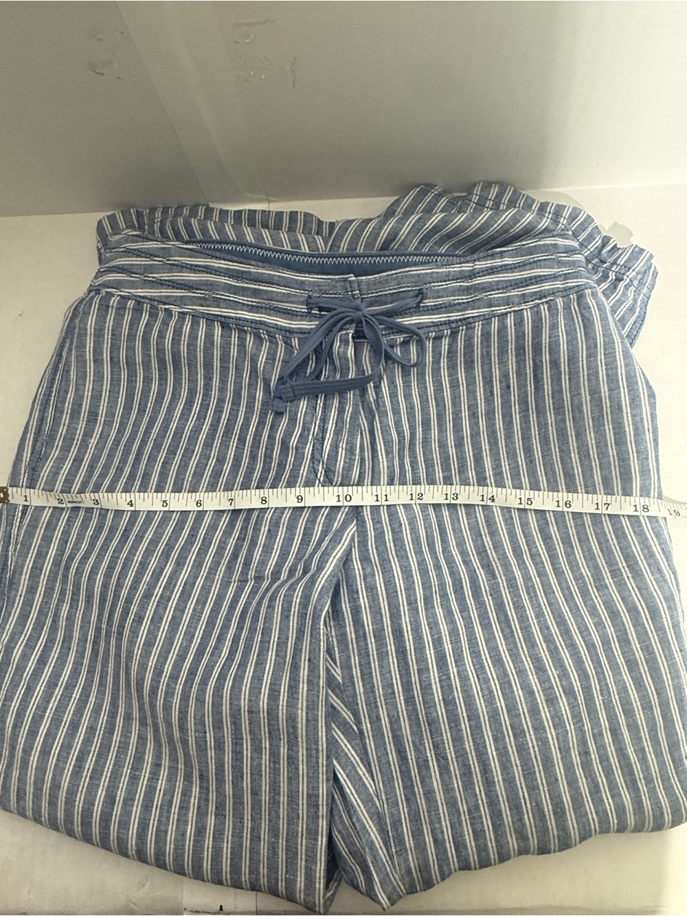 Tommy Bahama Blue and White Striped Straight-Leg Pants - Picture 6 of 16